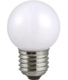 E27 2W LED-klotlampa - G45, 100lm, opalt glas, 3000K