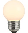 E27 2W LED-klotlampa - G45, 100lm, opalt glas, 3000K