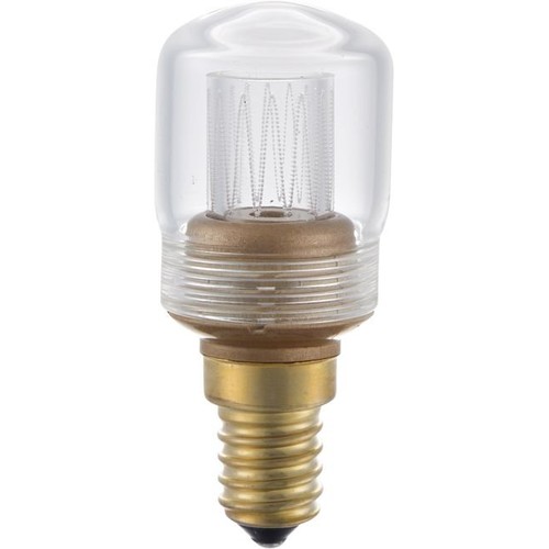 E14 2W dimbar LED vintage-lampa - 7cm, 2000K, klart glas, rörformad