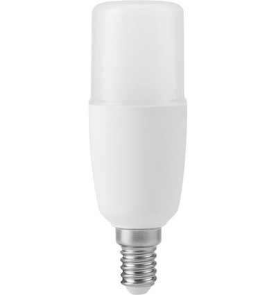 E14 5W LED-rörlampa, 10,8cm - 95-265V, 640lm, opalt glas