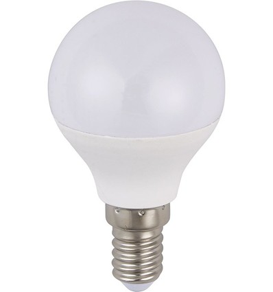 E14 3W LED-kronljuslampa, 12-60V - G45, 250lm, opalt glas
