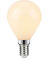 E14 4W dimbar LED-kronlampa - G45, filament, frostat glas, 470lm, 2700K