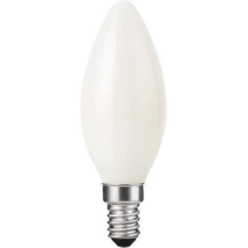 E14 4W dimbar LED kronljuslampa - DimToWarm, 2000-2700K, opalglas, filament