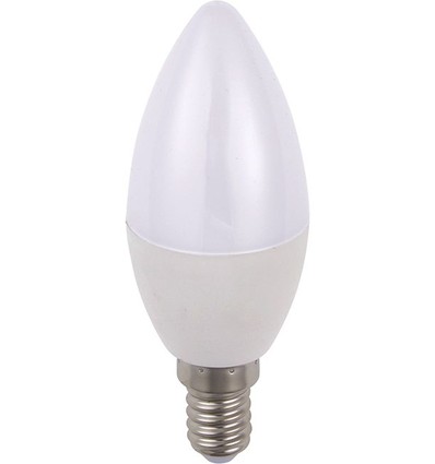 E14 5W dimbar LED-kronljuslampa - C35, 470lm, opalt glas, 2700K