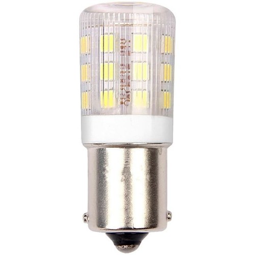 BA15s 3W LED-rörlampa, 4,5cm - 250lm, klart glas, 3000K