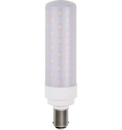 BA15d 11,3cm / 8W dimbar LED-lampa - 850lm, opalt glas, 3000K