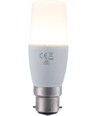 B22d 7W LED-lampa, 95-265V - 10,8cm, 640lm, opalt glas