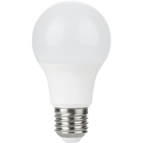 E27 5,5W LED-lampa, 12-60V - A60, 600lm, opalt glas, 3000K