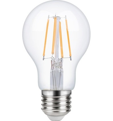 E27 4W dimbar LED-filamentlampa - A60, 2200K, klar, 380lm