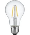 E27 4W LED-filamentlampa med ljussensor - A60, 470lm, 2700K, klart glas