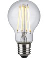 E27 8,5W dimbar LED-lampa - A60, filament, klart glas, 1000lm, 2700K