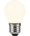 E27 5W DimToWarm LED-klotlampa - 420lm, G45, filament, opalt glas, dimbar