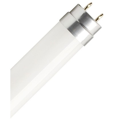 120cm / 16W T8 LED-lysör - Glas, 160lm/W, Direkt/Ballast-kompatibel, Milky