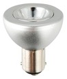 BA15d 5W LED-spot, 12V - R37, 285lm, 35°, dimbar, silver, 2700K