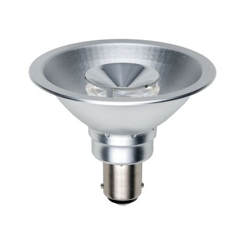 BA15d AR70 9W LED-lampa, 12V - 450lm, 24°, dimbar, varmvit
