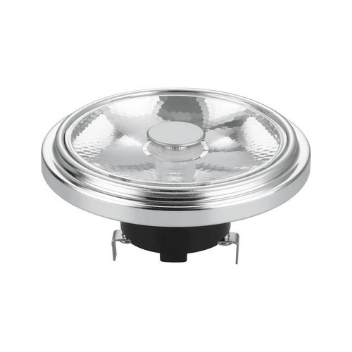 G53 AR111 12W LED-lampa, 12V - 10°, dimbar, 2700K, grå, AC/DC