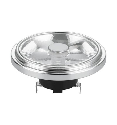 G53 AR111 12W LED-lampa, 12V - 10°, dimbar, 2700K, grå, AC/DC