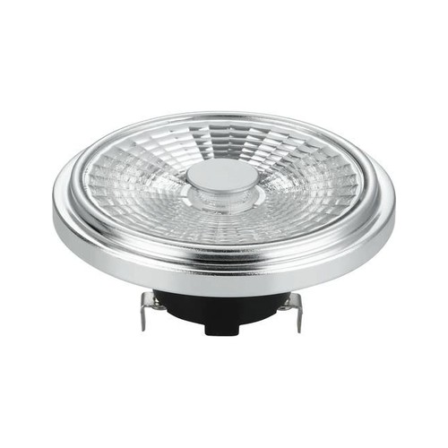 G53 AR111 12W LED-lampa, 12V - 1000lm, 30°, dimbar, 2700K, grå