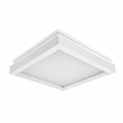 38W LED-designlampa - 4000K, vit, fyrkantig