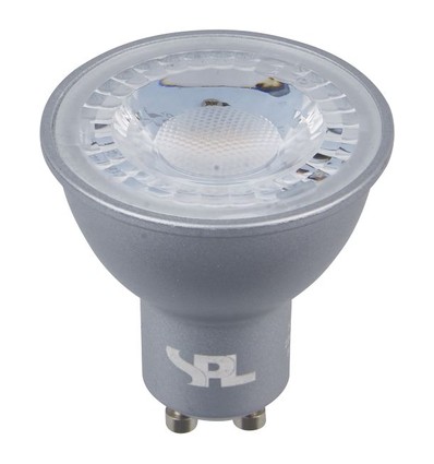 GU10 5W LED-lampa - 470lm, 40°, dimbar, silver, 3000K
