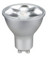 GU10 6W LED-lampa - 500lm, 17°, dimbar, silver, 2700K