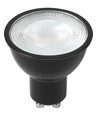 GU10 5W dimbar LED-lampa - 470lm, 2700K, 35°, svart, MR16-storlek