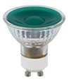 GU10 5W dimbar LED-lampa - Grön, 38 grader, glas, 240lm