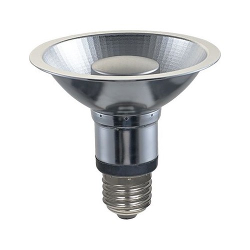 E27 12W dimbar PAR30 LED-lampa - 725lm, 35°, 2700K, grå finish