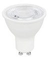 GU10 4W LED-lampa - 100-250V, 505lm, 36°, 3000K, vit, premium