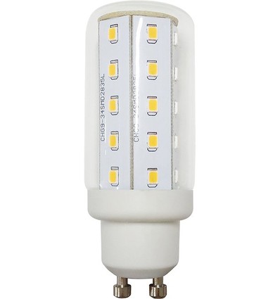 GU10 4W LED-lampa, 8cm - 440lm, 4000K, glas, rörformad