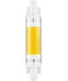 R7S 78mm / 4W dimbar LED-lampa - 470lm, COB, klart glas, varmvit