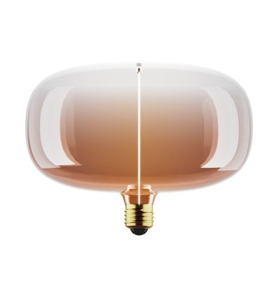 E27 4W dimbar LED-lampa - P215, Filament Flex Magnetic, 1800K, Tea brown, 120lm