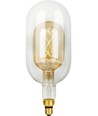 E27 4,9W dimbar LED-lampa - Filament Flex Double Tube, 38,5cm, 470lm, 2200K, Guldglas