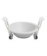 Deep-Deco vit aluminium downlight-ring - För infälld spotlight, rund
