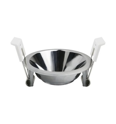Deep-Deco infällnadsring - Krom, aluminium, utan ljuskälla