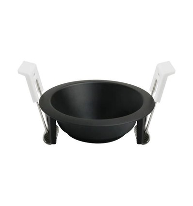 Deep-Deco infälld spotlight-ring - Svart aluminium, för GU10/MR16