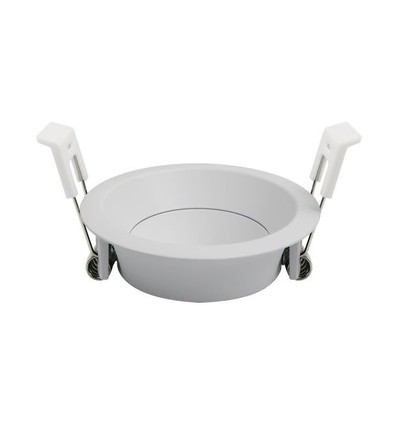 Deep-Deco infällnadsring - Vit, aluminium, ställbar, utan ljuskälla