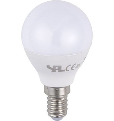 E14 5W LED-klotlampa - G45, 400lm, opalt glas