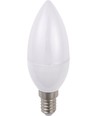 E14 3W LED kronljus - C37, opalt glas, 3000K, 270lm