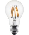 E27 6W DimToWarm LED-filamentlampa - A60, 600lm, dimbar, klart glas, 2200K-2700K