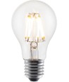E27 6W DimToWarm LED-filamentlampa - A60, 600lm, dimbar, klart glas, 2200K-2700K
