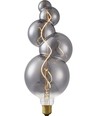 E27 4W XXL Flex Bubble-5 LED-lampa - 100lm, 2200K, dimbar, rökfärgat glas, filament