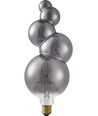 E27 4W XXL Flex Bubble-5 LED-lampa - 100lm, 2200K, dimbar, rökfärgat glas, filament
