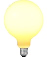 E27 6W dimbar LED-lampa - DimToWarm, G125, opalglas, 2000-4500K, filament