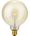 E27 2,9W Slim Flex Filament Globe G125 - 250lm, 2200K, dimbar, guldglas