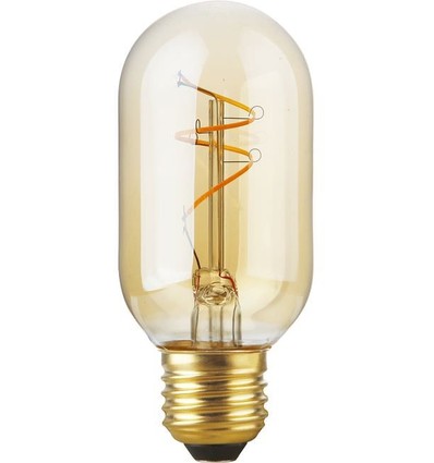 E27 2,9W Slim Flex Filament rör - 11cm, 2200K, gyllene glas, dimbar