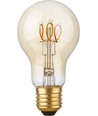 E27 4,2W dimbar LED-lampa - A60, Flex Filament, 2200K, guldglas, 470lm