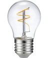 E27 3,2W dimbar LED klotlampa - G45, Slim Flex Filament, 2200K, klart glas