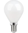 E14 4,7W dimbar LED-kronlampa - G45, filament, opalglas, 2700K
