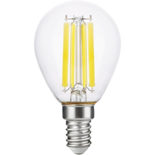 E14 7W dimbar LED-kronlampa - G45, filament, 806lm, klart glas